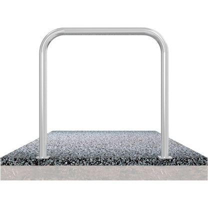 Rohrbügel aus Stahlrohr Ø 60 x 2,5 mm ohne Querholm für Dübelbefestigung