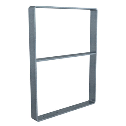Anlehnbügel aus Flachstahl 70 x 10 mm mit Kantung nach innen