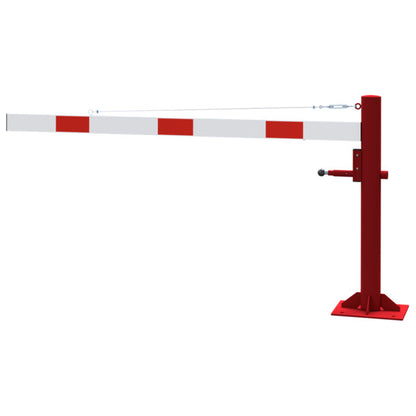 Drehschranke mit Seilzugverstärkung