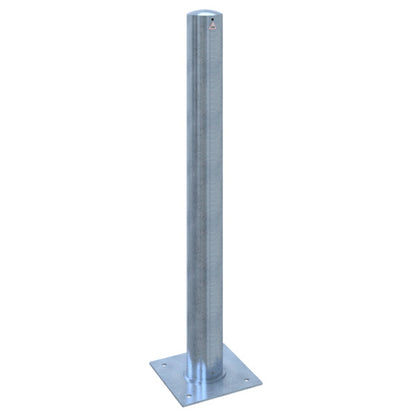 Absperrpoller Stahlrohr Ø 152 x 3,2 mm ortsfest zur Dübelbefestigung