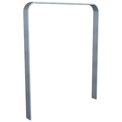 Anlehnbügel aus Flachstahl 80 x 12 mm in gebogener Ausführung