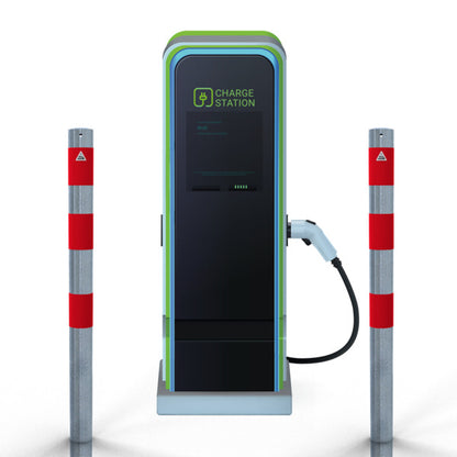 Absperrpfosten als E-Ladesäulenschutz
