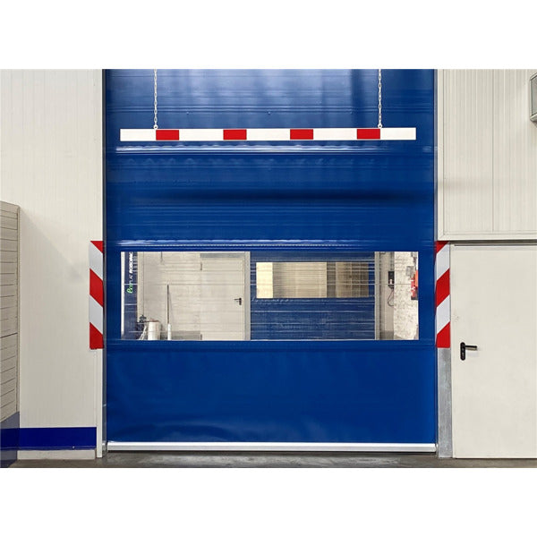 Barriere Aluminiumprofil weiß beschichtet / rot reflektierend