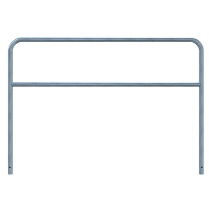 Rohrbügel aus Stahlrohr Ø 48 x 2,5 mm mit Querholm zum Einbetonieren