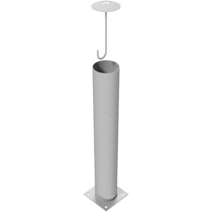 Absperrpoller Stahlrohr Ø 152 x 3,2 mm ortsfest für Dübelbefestigung