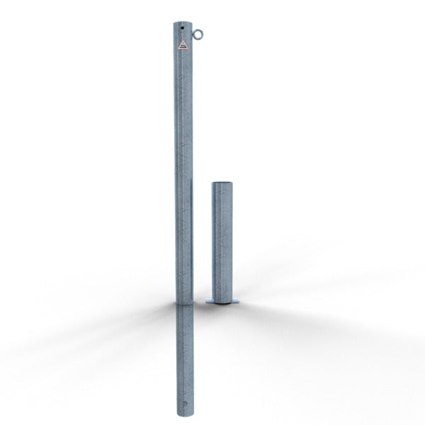 Absperrpfosten Stahlrohr Ø 60 x 2,5 mm herausnehmbar ohne Verschluss