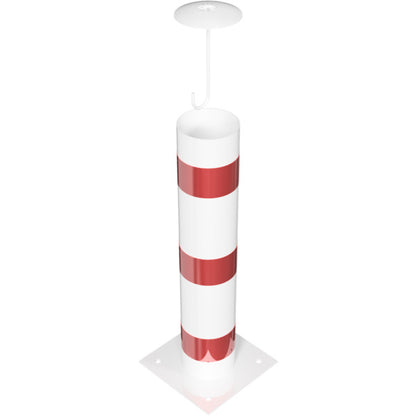 Absperrpoller Stahlrohr Ø 193 x 3,6 mm ortsfest für Dübelbefestigung