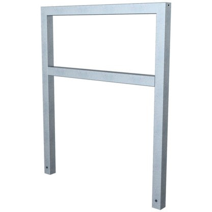 Anlehnbügel aus Stahlrohr Rechteckrohr 60 x 60 mm
