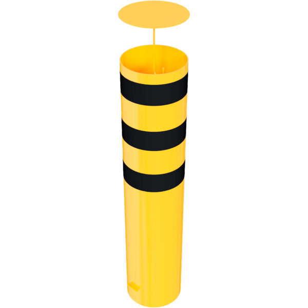 Absperrpoller Stahlrohr Ø 323 x 5 mm gelb / schwarz