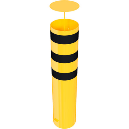 Absperrpoller Stahlrohr Ø 323 x 5 mm gelb / schwarz