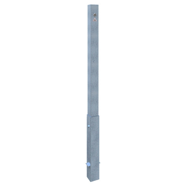 Absperrpfosten 70 x 70 mm herausnehmbar mit Dreikantverschluss