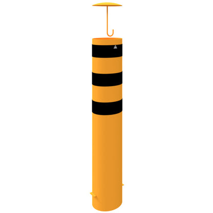 Absperrpoller Stahlrohr Ø 273 x 5 mm gelb / schwarz