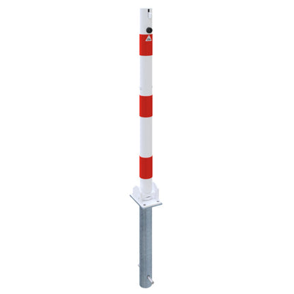 Absperrpfosten Stahlrohr Ø 60 x 2,5 mm umlegbar für Vorhangschloss