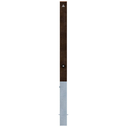 Stilpoller aus Cortenstahl 80 x 80 mm
