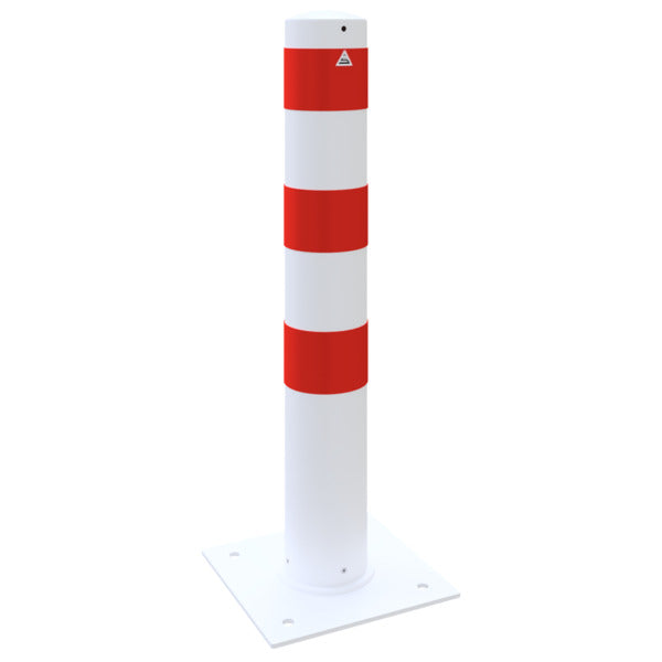Absperrpoller Stahlrohr Ø 152 x 3,2 mm ortsfest zur Dübelbefestigung