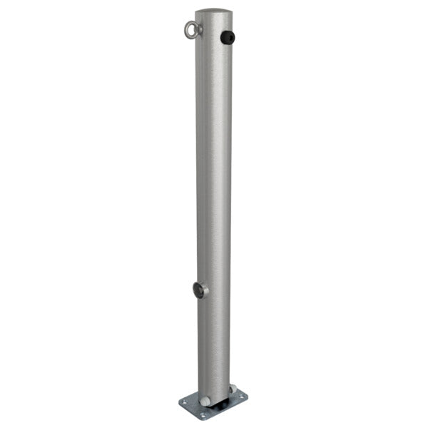 Edelstahlpfosten Ø 76 mm ohne Ziernut