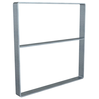 Anlehnbügel aus Flachstahl 70 x 10 mm mit Kantung nach innen