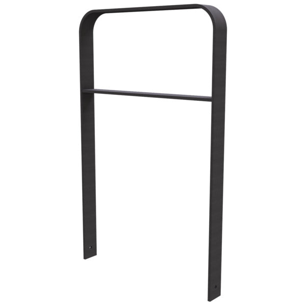 Anlehnbügel aus Flachstahl 80 x 12 mm in gebogener Ausführung