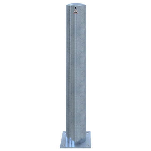 Absperrpoller Stahlrohr Ø 152 x 3,2 mm ortsfest für Dübelbefestigung