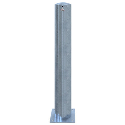 Absperrpoller Stahlrohr Ø 152 x 3,2 mm ortsfest für Dübelbefestigung