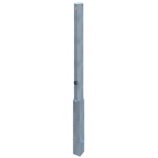 Absperrpfosten Stahlrohr Ø 89 x 2,9 mm herausnehmbar mit Dreikantverschluss