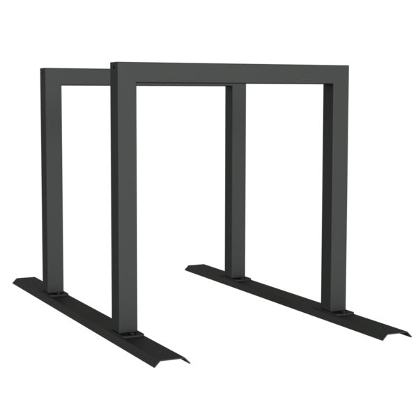 Fahrradanlehnbügel Reihenanlage Stahlrohr 60 x 60 mm