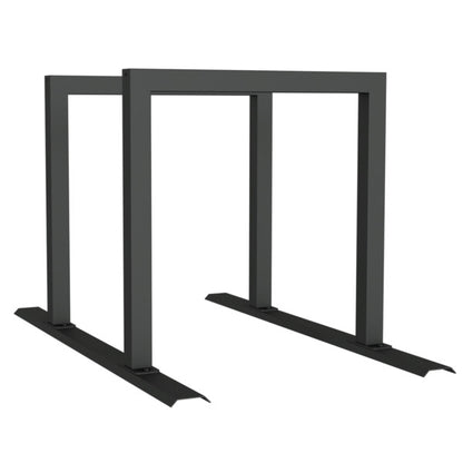 Fahrradanlehnbügel Reihenanlage Stahlrohr 60 x 60 mm
