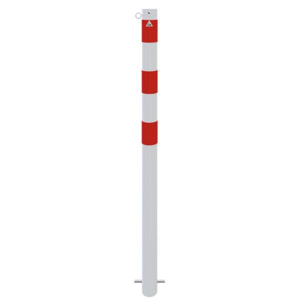 Absperrpfosten Stahlrohr Ø 76 x 2,6 mm ortsfest zum Einbetonieren