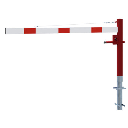 Drehschranke mit Seilzugverstärkung