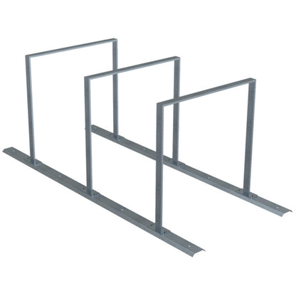 Fahrradanlehnbügel Reihenanlage Stahlrohr 50 x 12 mm