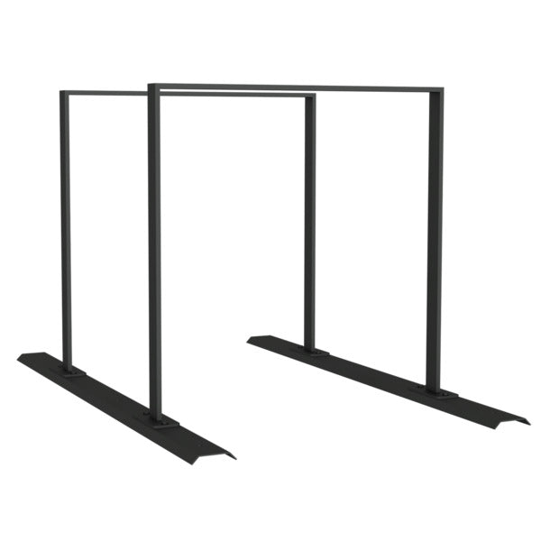 Fahrradanlehnbügel Reihenanlage Stahlrohr 50 x 12 mm