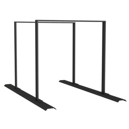 Fahrradanlehnbügel Reihenanlage Stahlrohr 50 x 12 mm