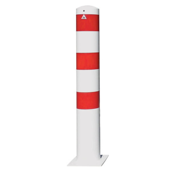 Absperrpoller Stahlrohr Ø 273 x 5 mm ortsfest für Dübelbefestigung