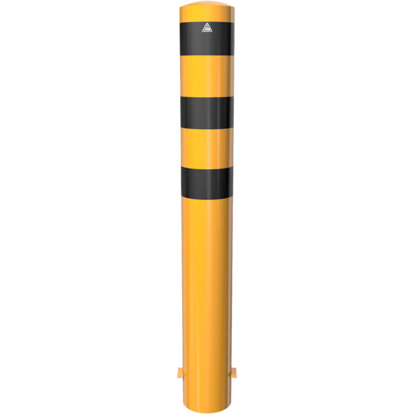 Absperrpoller Stahlrohr Ø 193 x 3,6 mm gelb / schwarz