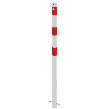 Absperrpfosten Stahlrohr Ø 60 x 2,5 mm ortsfest zum Einbetonieren