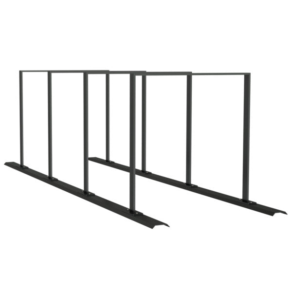 Fahrradanlehnbügel Reihenanlage Stahlrohr 50 x 12 mm