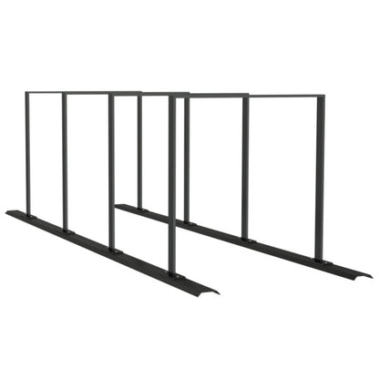 Fahrradanlehnbügel Reihenanlage Stahlrohr 50 x 12 mm