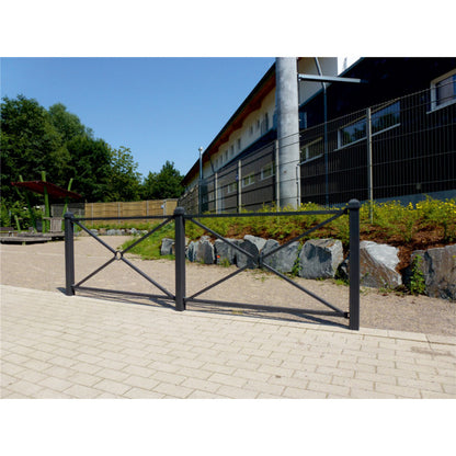 Stadtzaun Pfosten und Zaunelement