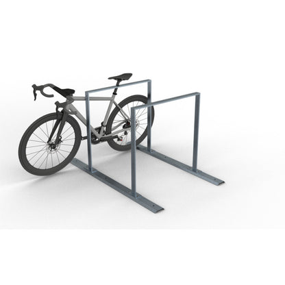 Fahrradanlehnbügel Reihenanlage Stahlrohr 50 x 12 mm