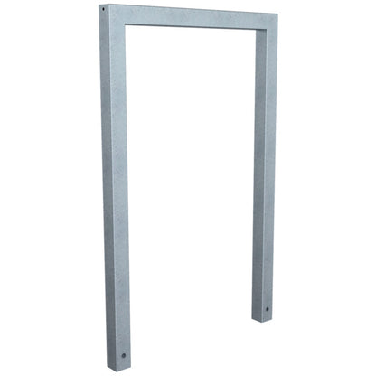 Anlehnbügel aus Stahlrohr Rechteckrohr 60 x 60 mm