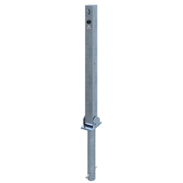 Absperrpfosten 70 x 70 mm umlegbar für Vorhangschloss