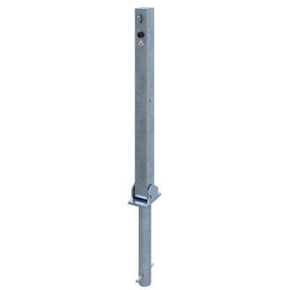 Absperrpfosten 70 x 70 mm umlegbar für Vorhangschloss