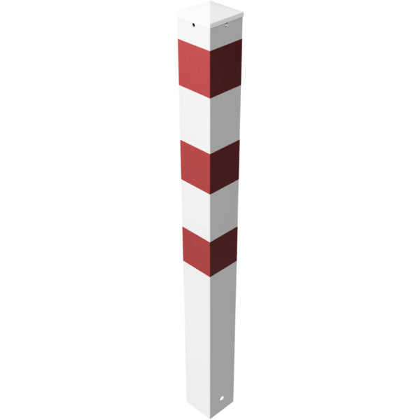 Absperrpfosten Stahlrohr 100 x 100 x 3 mm ortsfest zum Einbetonieren
