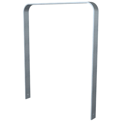 Anlehnbügel aus Flachstahl 80 x 12 mm in gebogener Ausführung