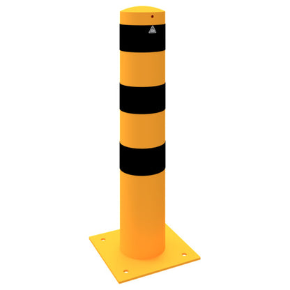 Absperrpoller Stahlrohr Ø 193 x 3,6 mm gelb / schwarz