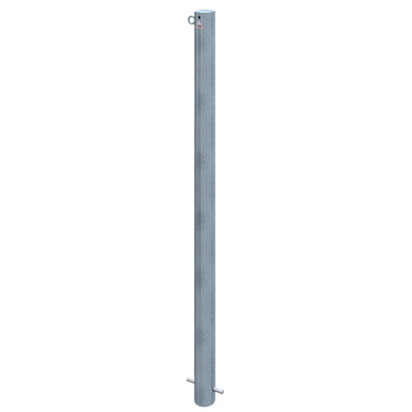 Absperrpfosten Stahlrohr Ø 76 x 2,6 mm ortsfest zum Einbetonieren