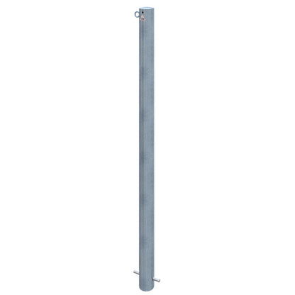 Absperrpfosten Stahlrohr Ø 76 x 2,6 mm ortsfest zum Einbetonieren