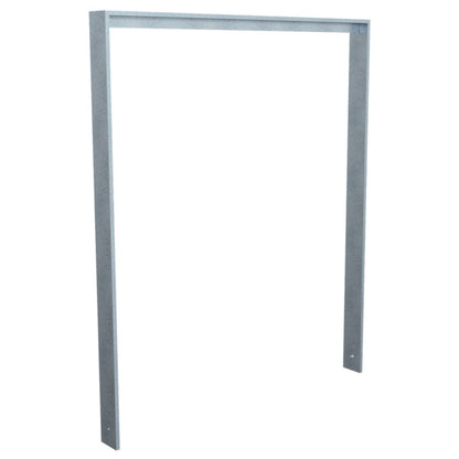 Anlehnbügel aus Flachstahl 80 x 12 mm mit Unterzug