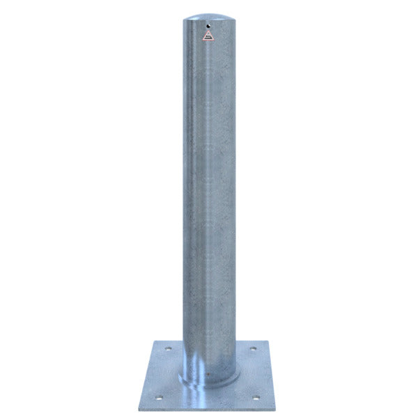 Absperrpoller Stahlrohr Ø 152 x 3,2 mm ortsfest zur Dübelbefestigung