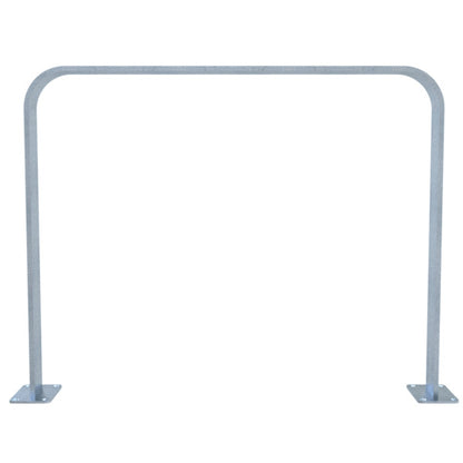 Anlehnbügel aus Flachstahl 80 x 12 mm in gebogener Ausführung
